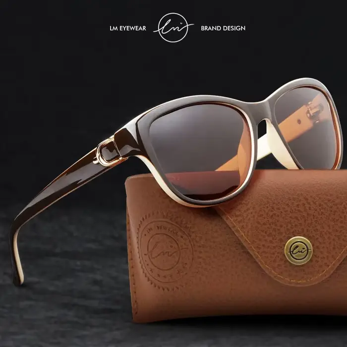 LM lunettes de soleil œil de chat femmes mode Chic tendance bonne qualité Vintage femme