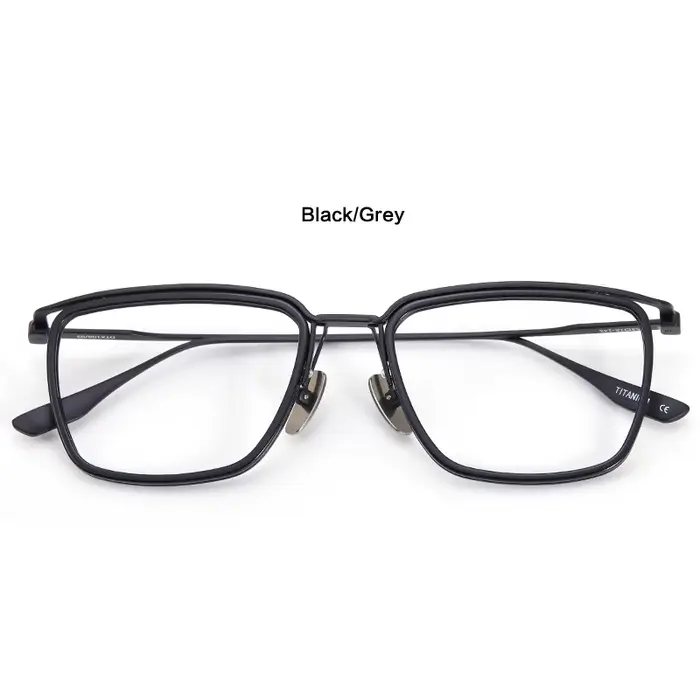 Acétate titane lunettes cadre hommes rétro carré Prescription lunettes femmes 2024 nouvelle myopie o