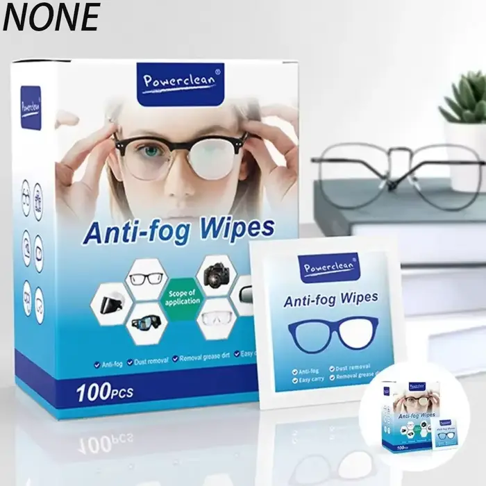 100 lingettes nettoyantes jetables pour lunettes