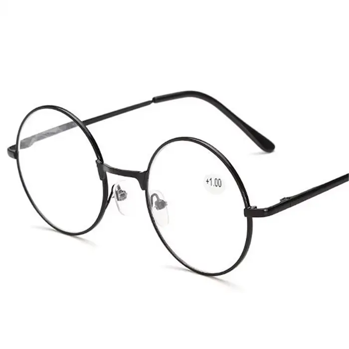2025 rétro métal cadre rond lunettes de lecture femmes hommes presbyte lunettes lunettes dioptrie + 