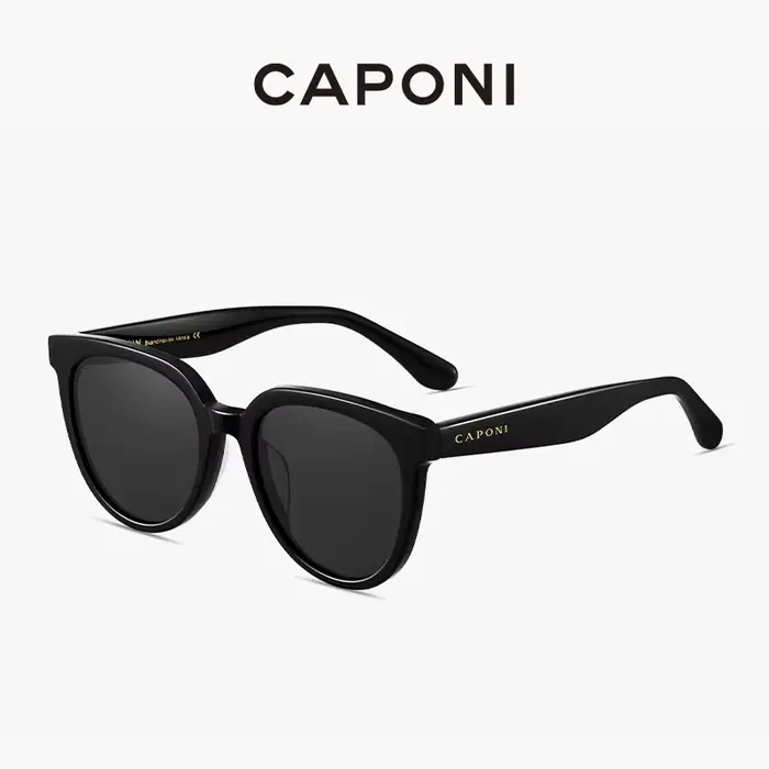CAPONI-Lunettes de soleil pour femmes, marque coréenne, design vintage, rétro, smile star, CPravi 31