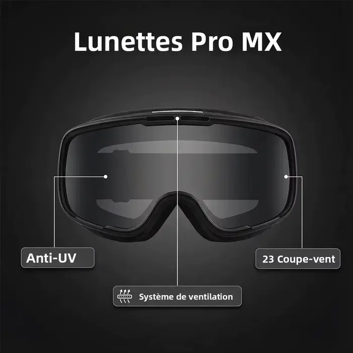 Lunettes de moto photochromiques BOLLFO