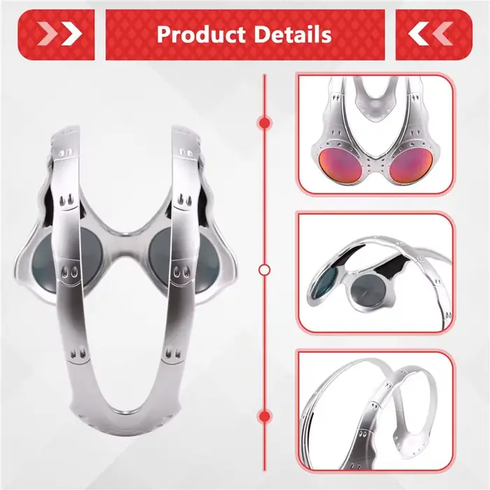 ABHS - Lunettes de soleil surdimensionnées pour le cyclisme en plein air, lunettes de sport, lunettes tendance rétro à monture métallique