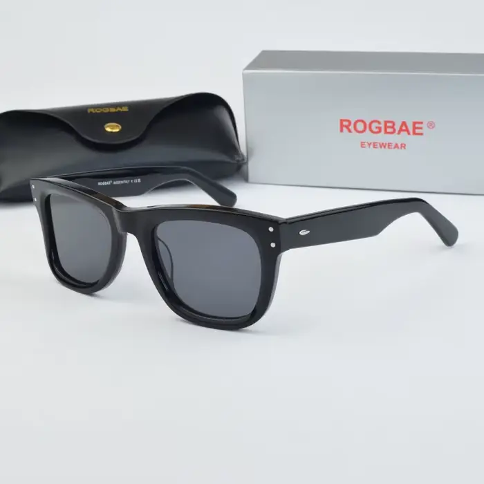 ROGBAE lunettes de soleil de luxe Designer 0502 marque lunettes de soleil hommes et dames lunettes d