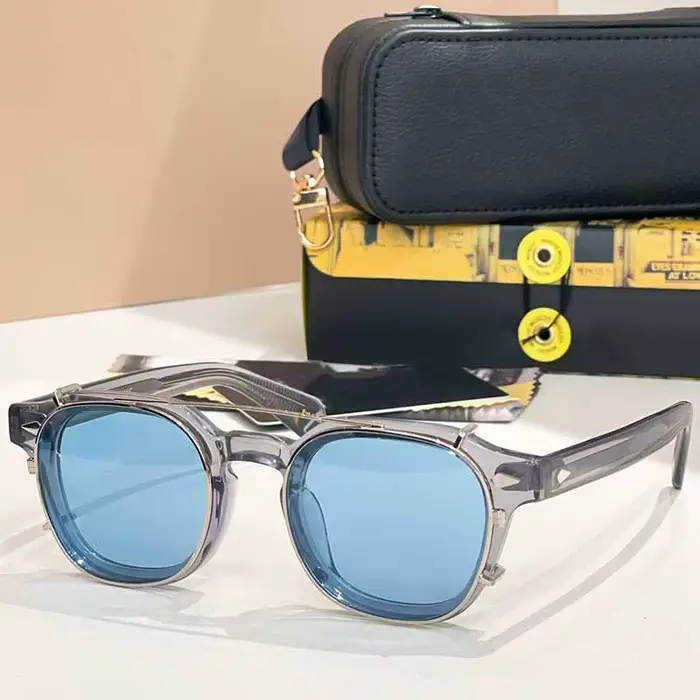 2025 DOLT Lunettes de soleil rondes de luxe en acétate et alliage pour hommes et femmes Designer de marque de haute