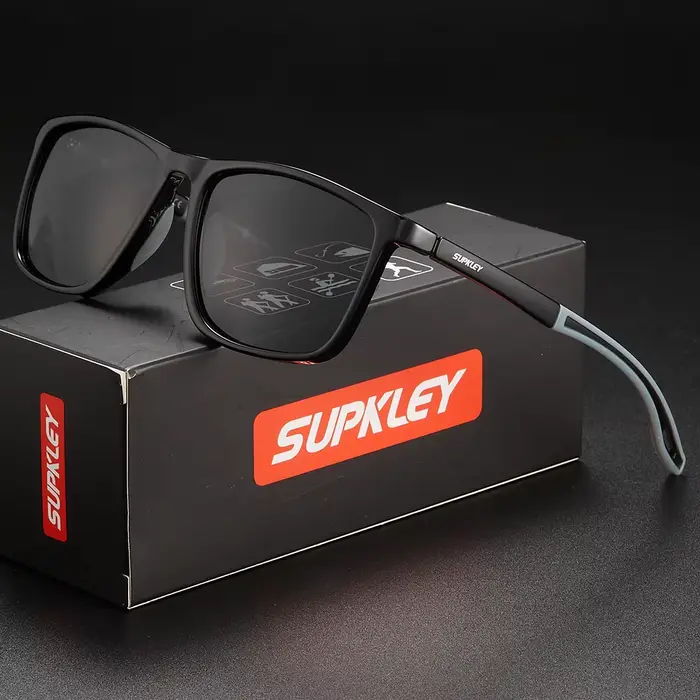 SUPKatteign- Lunettes de soleil de sport polarisées pour hommes et femmes, confortables et légères, 