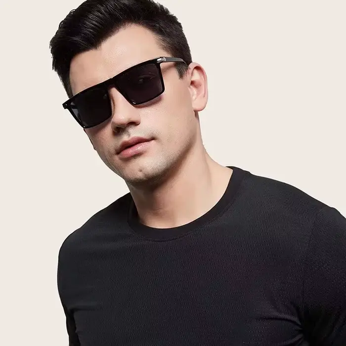Lunettes de Soleil Carrées Respzed pour Homme et Femme, Vintage, Flat Top, Mode, Marque de Luxe, Sty