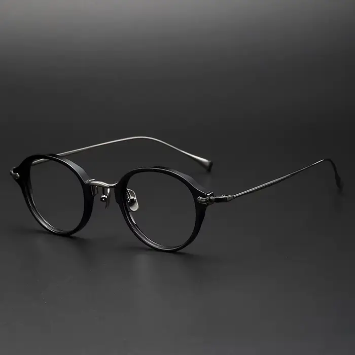 Lunettes de vue rétro rondes de luxe pour hommes et femmes, réplique du design japonais KMN182, en t