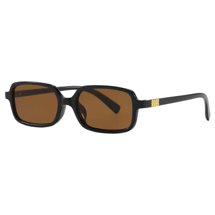 Lunettes de soleil rectangulaires petites pour femmes, style vintage, pour les vacances, verres carr