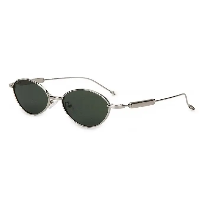 Lunettes de soleil polarisées ovales rétro japonaises de luxe en métal pour hommes et femmes, protec