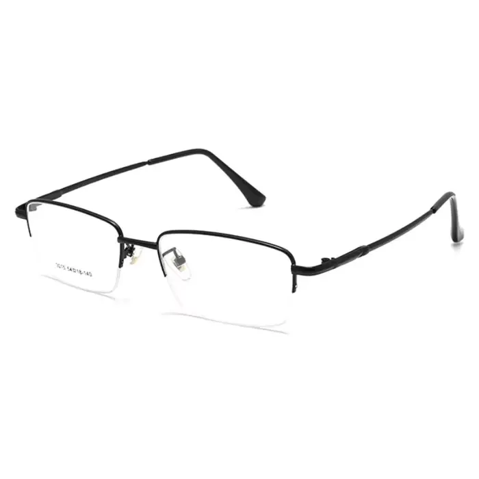 Lunettes optiques pour hommes, monture demi-bordure, haute qualité, Prescription avec Prescription, 