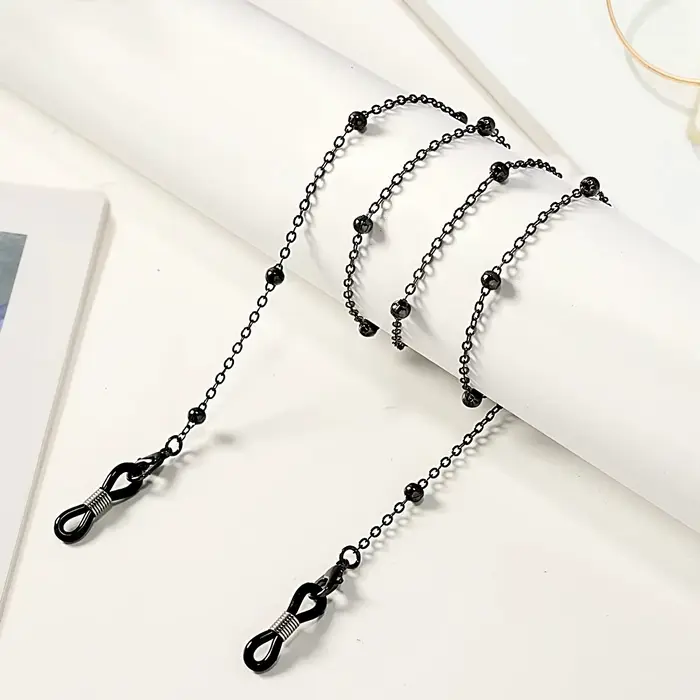Chaîne de lunettes de lecture à la mode, corde suspendue en perles et fleurs, Anti-perte, masque, la
