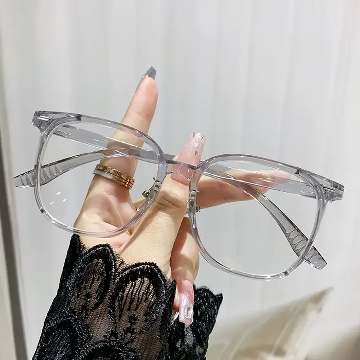 Lunettes de présentation du visage à grande monture, nouvelles lunettes de myopie à lumière bleue ul