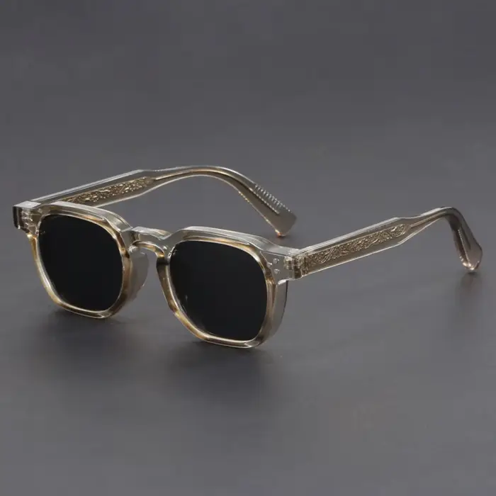 Lunettes de soleil polarisées rétro Boho pour hommes, monture polygonale pour femmes, lunettes de vo
