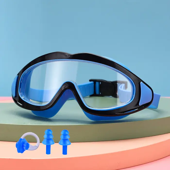 Lunettes de natation pour enfants ; antibuée et anti-ultraviolets ; lunettes de natation grand angle
