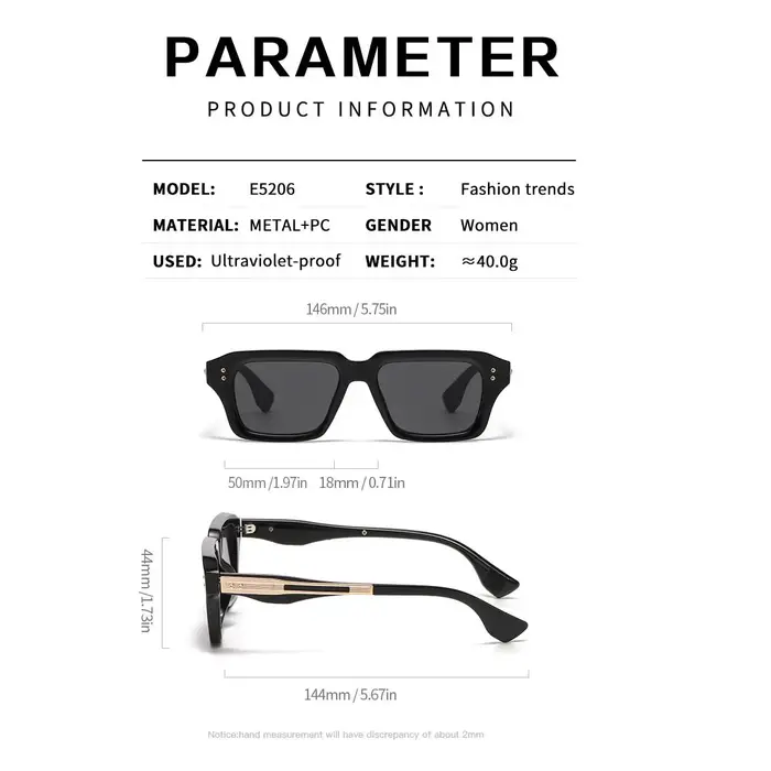 Lunettes de soleil de myopie à monture épaisse carrée avec verres bleus, pour hommes et femmes, à la mode, teintées, avec prescription, pour la conduite et la protection solaire