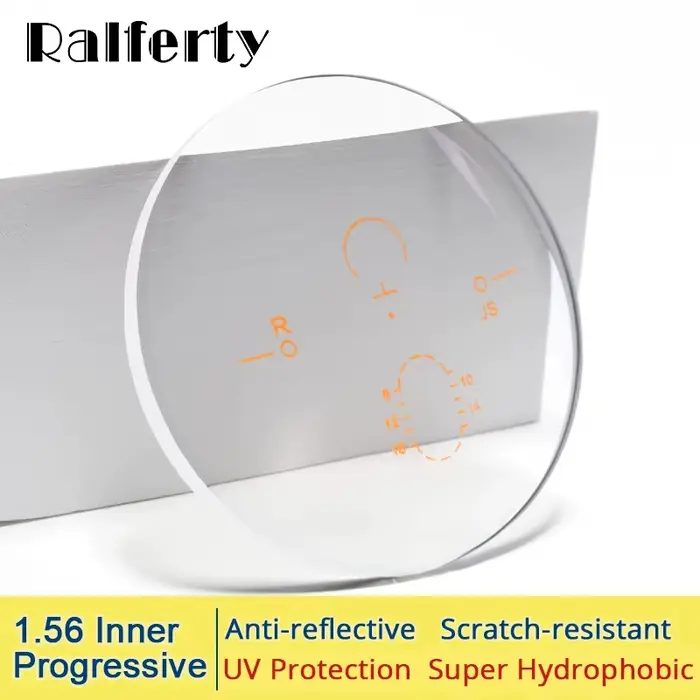 1.56 1.61 1.67 lentille de Prescription progressive intérieure lentille multifocale de forme libre v