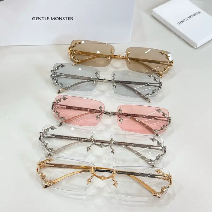 GENTLE MONSTER MOSH Lunettes de soleil sans monture de marque de créateur