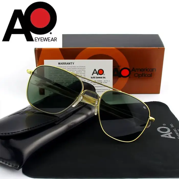 Lunettes de soleil pilote AO pour hommes