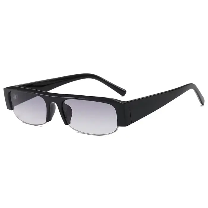 Lunettes de soleil rectangulaires vintage pour femmes, design de marque tendance, verres dégradés, l