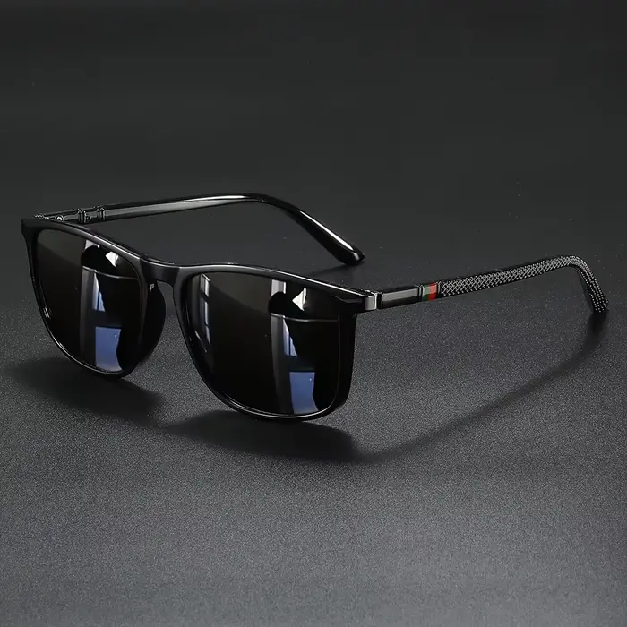 2 paires de lunettes de soleil polarisées carrées vintage de luxe UV400 pour hommes et femmes, idéal