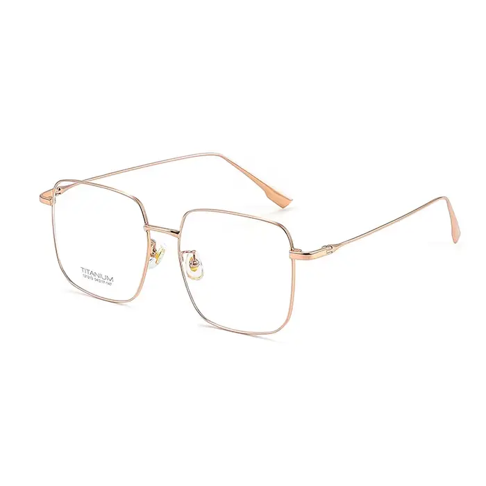 Monture de lunettes en titane ultralégère pour femmes, lunettes carrées pour contrevenants optiques,