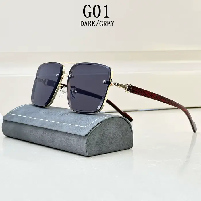 Nouvelles lunettes de soleil carrées pour hommes lunettes de soleil d'extérieur Vintage Oculos lunet