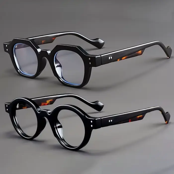 Vintage rétro rond femmes hommes lunettes optiques cadre lecture presbytie lunettes avec dioptrie 0 