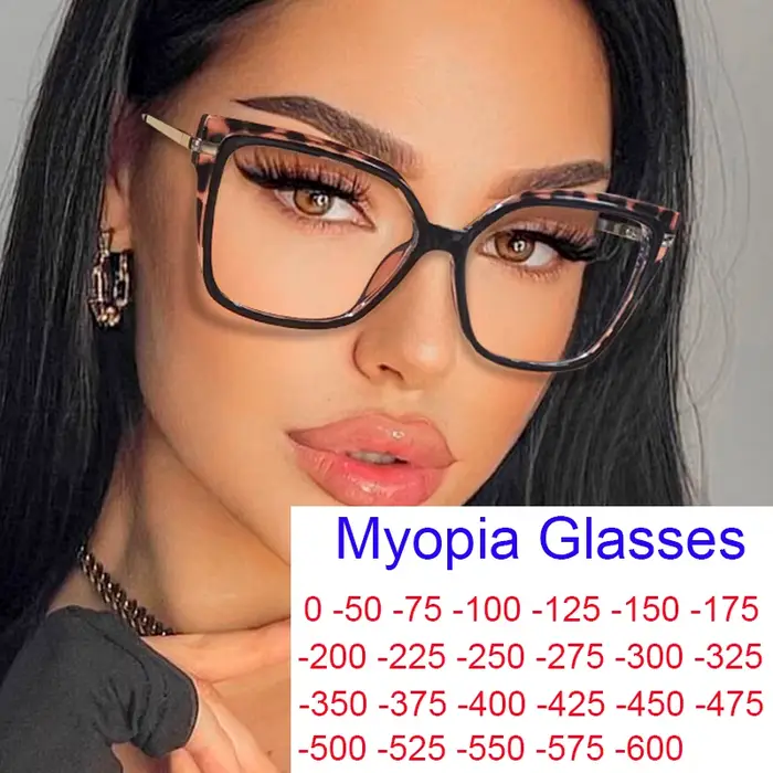 Mn Optics-Lunettes de Myopie Léopard pour Femme