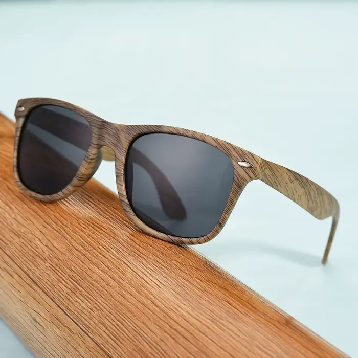 Lunettes de soleil en bois de bambou pour hommes et femmes, classiques, UV400, Vintage, pour la cond