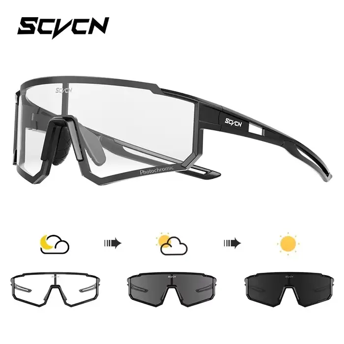 SCVCN lunettes de soleil photochromiques lunettes de cyclisme cyclisme en plein air route VTT lunett