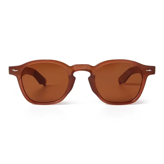 Chimretro-Lunettes de soleil carrées vintage pour hommes et femmes, lunettes de soleil à monture riv