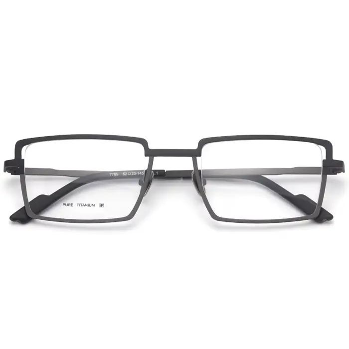 Montures de lunettes en titane pur pour hommes, style rétro bicolore, pour femmes, myopie, optique, 