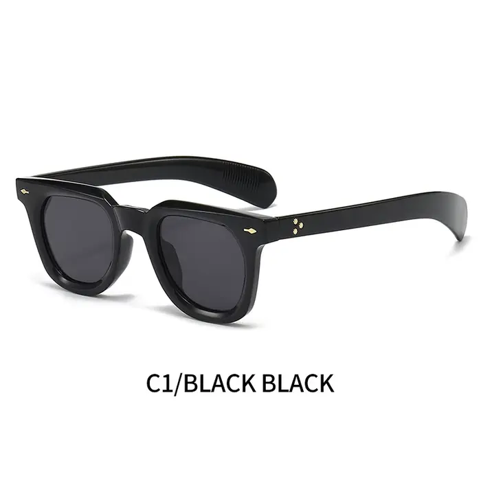 Lunettes de soleil orange pour hommes lunettes de soleil de conduite carrées rétro lunettes de solei