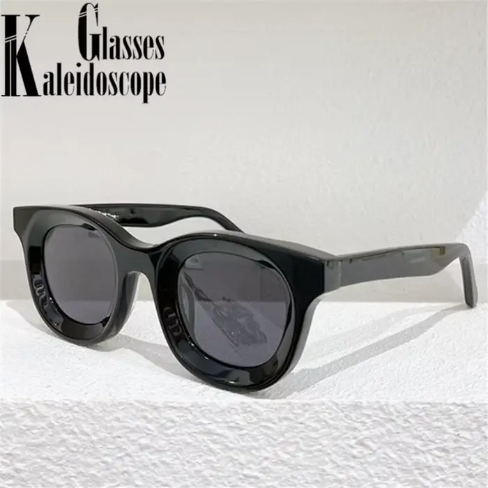 Lunettes de soleil rondes concaves pour femmes marque de mode concepteur petites