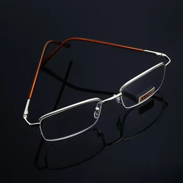 Lunettes de lecture presbytes carrées plein cadre pour hommes et femmes, lentille en verre véritable