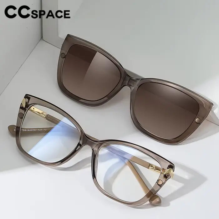Lunettes de myopie à clip magnétique pour femme