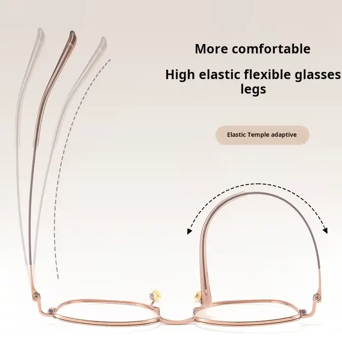YIMARUILI Ultra léger alliage de titane femmes oeil de chat lunettes cadre mode tendance papillon op