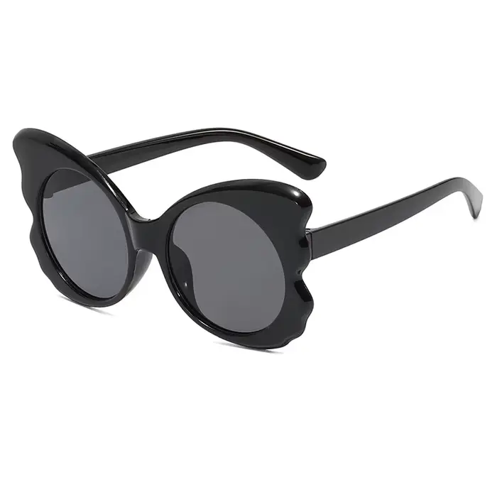 Lunettes de soleil papillon exagérées pour femmes, rondes, vintage, marque, designer, cool, nuances,
