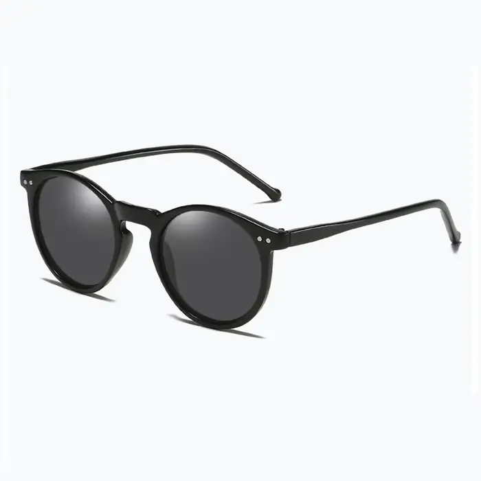 Lunettes de soleil polarisées hommes femmes lunettes rondes Vintage UV400 marque lunettes de soleil