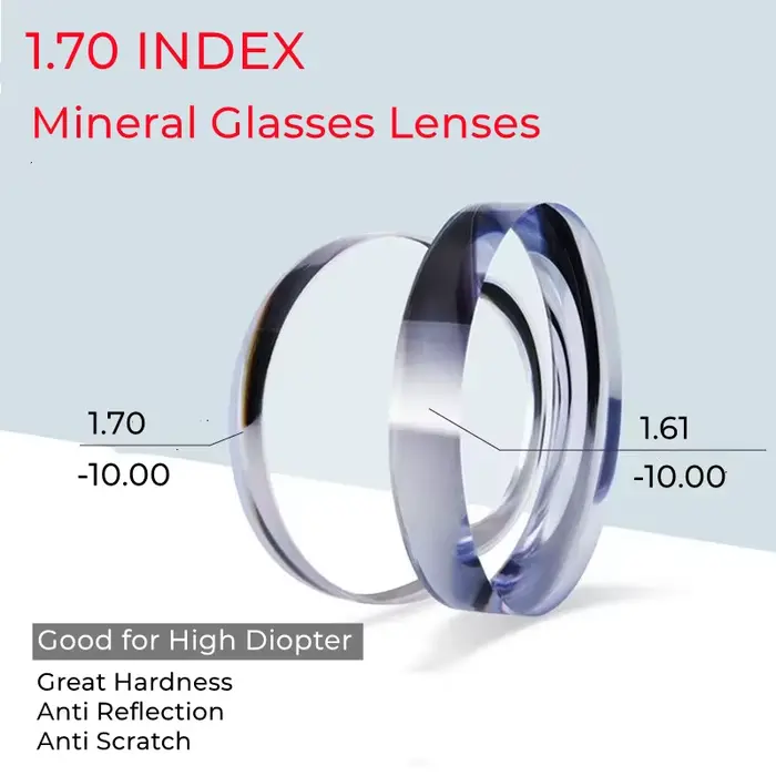 Lunettes de Table de Haute Qualité, Verres Super Minces avec Revêtement, Anti-Réflexion, Anti-Rayure
