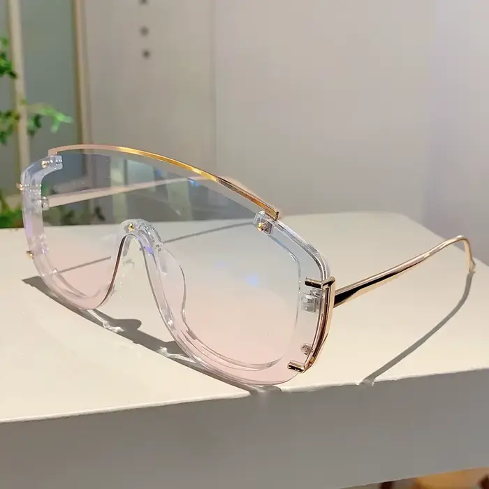 Lunettes de soleil tendance léopard pour femme, verres dégradés élégants pour sports de plein air, d