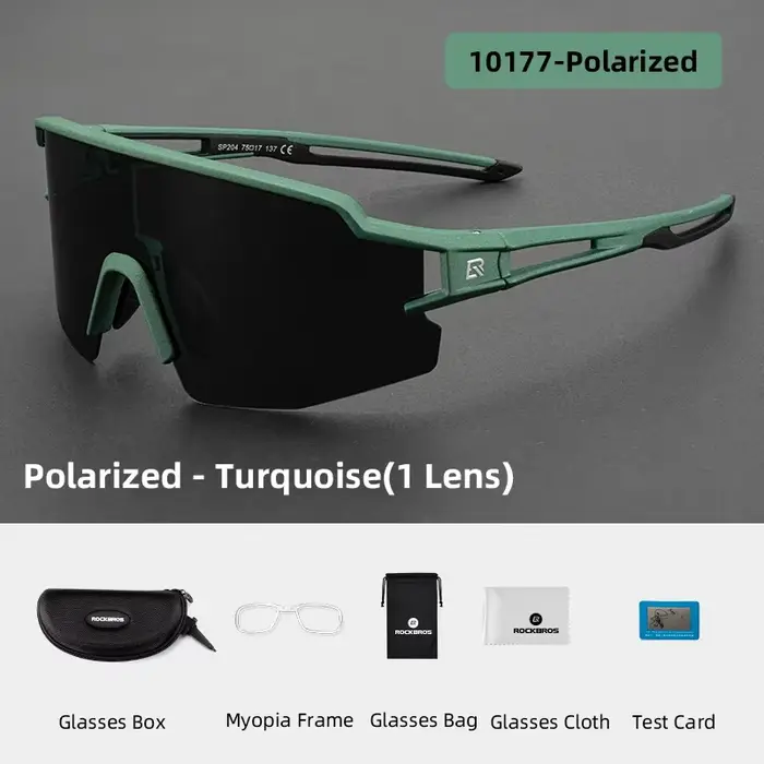 Lunettes de soleil photochromiques polarisées UV400 ROCKBROS pour vélo, pêche, camping, randonnée, é