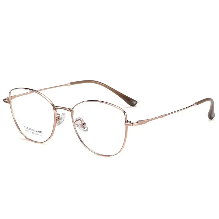 Lunettes de vue anti-lumière bleue en titane pur ultralégères, monture élégante en métal ultra-fin, 