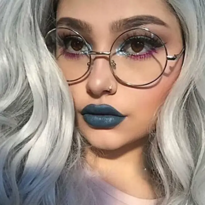 Monture de lunettes transparente ronde 2026 pour femmes et hommes