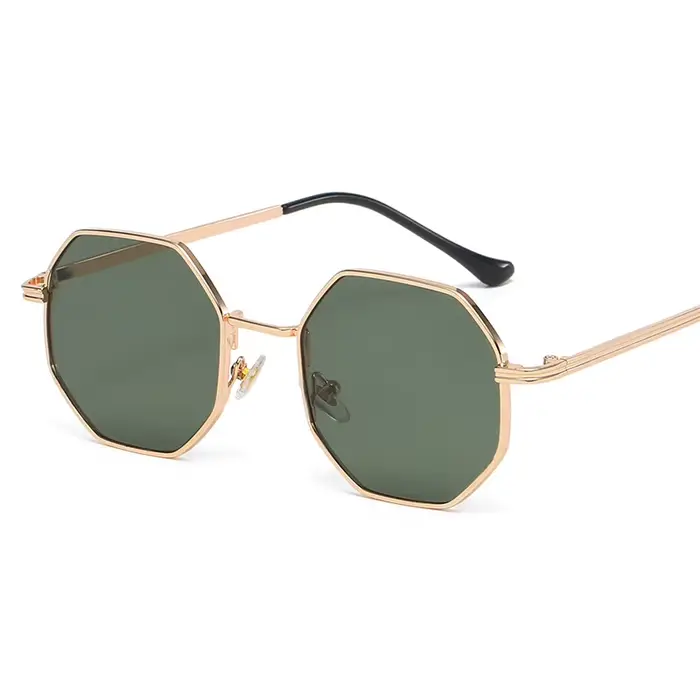 Lunettes de soleil Vintage monture métallique de luxe mode lunettes de Protection extérieure hommes 