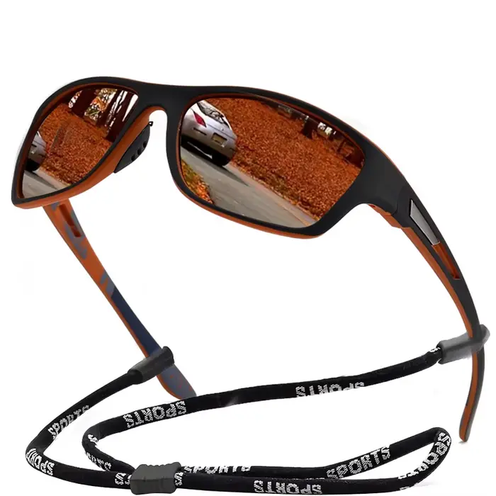 Lunettes de soleil avec leurre pour la pêche en plein air, avec corde, nouveau modèle, coupe-vent, p