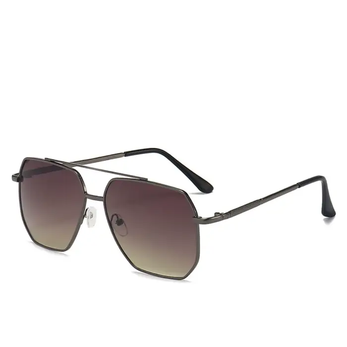 Lunettes de soleil multicolores à grande monture, légères, Vintage, en alliage, polygonales, mode Pr