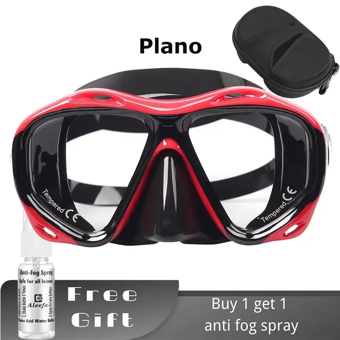 Masque de plongée hypermétropie avec lentilles en verre du Guatemala, spray anti-Austin, équipement