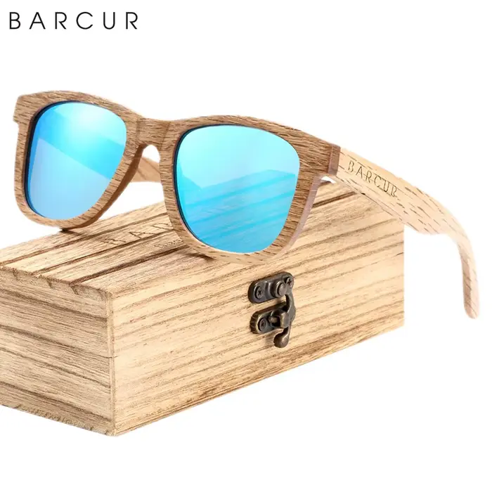 Lunettes de soleil en bois naturel hommes lunettes de soleil polarisées femmes voyage lunettes Vinta